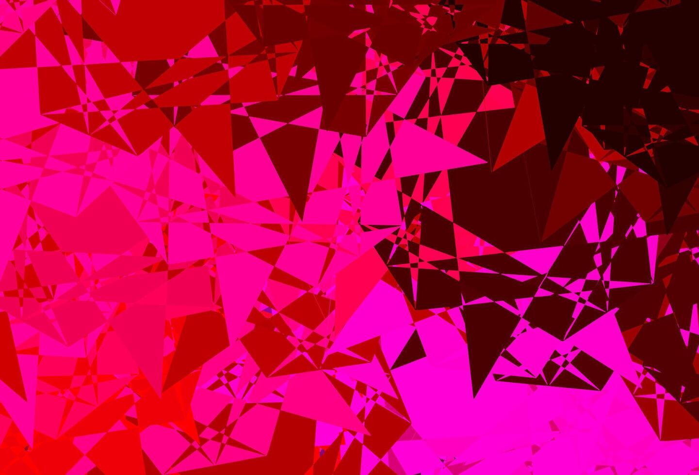 layout de vetor roxo escuro e rosa com formas de triângulo.