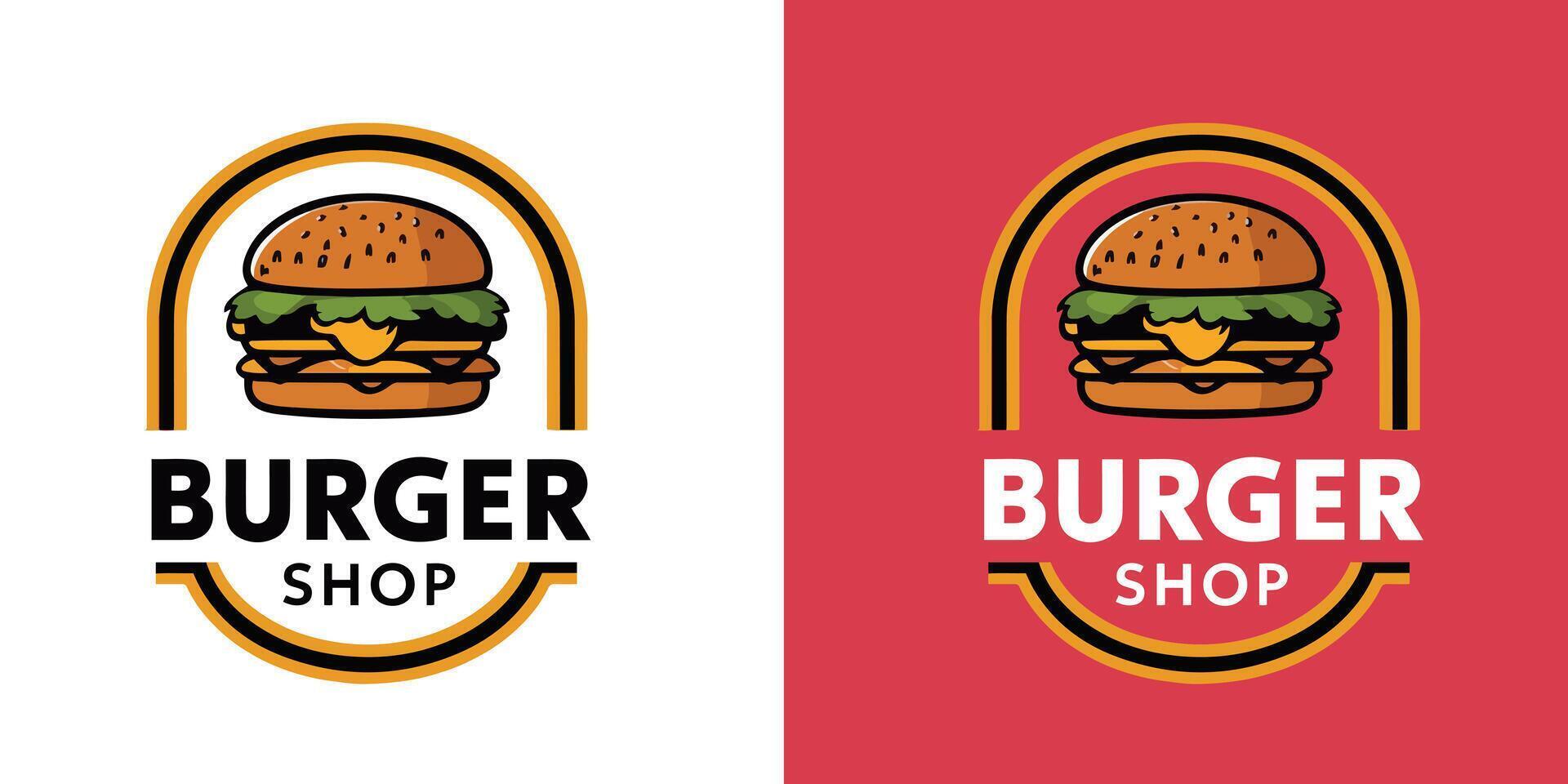 vetor hamburguer fazer compras logotipo Projeto