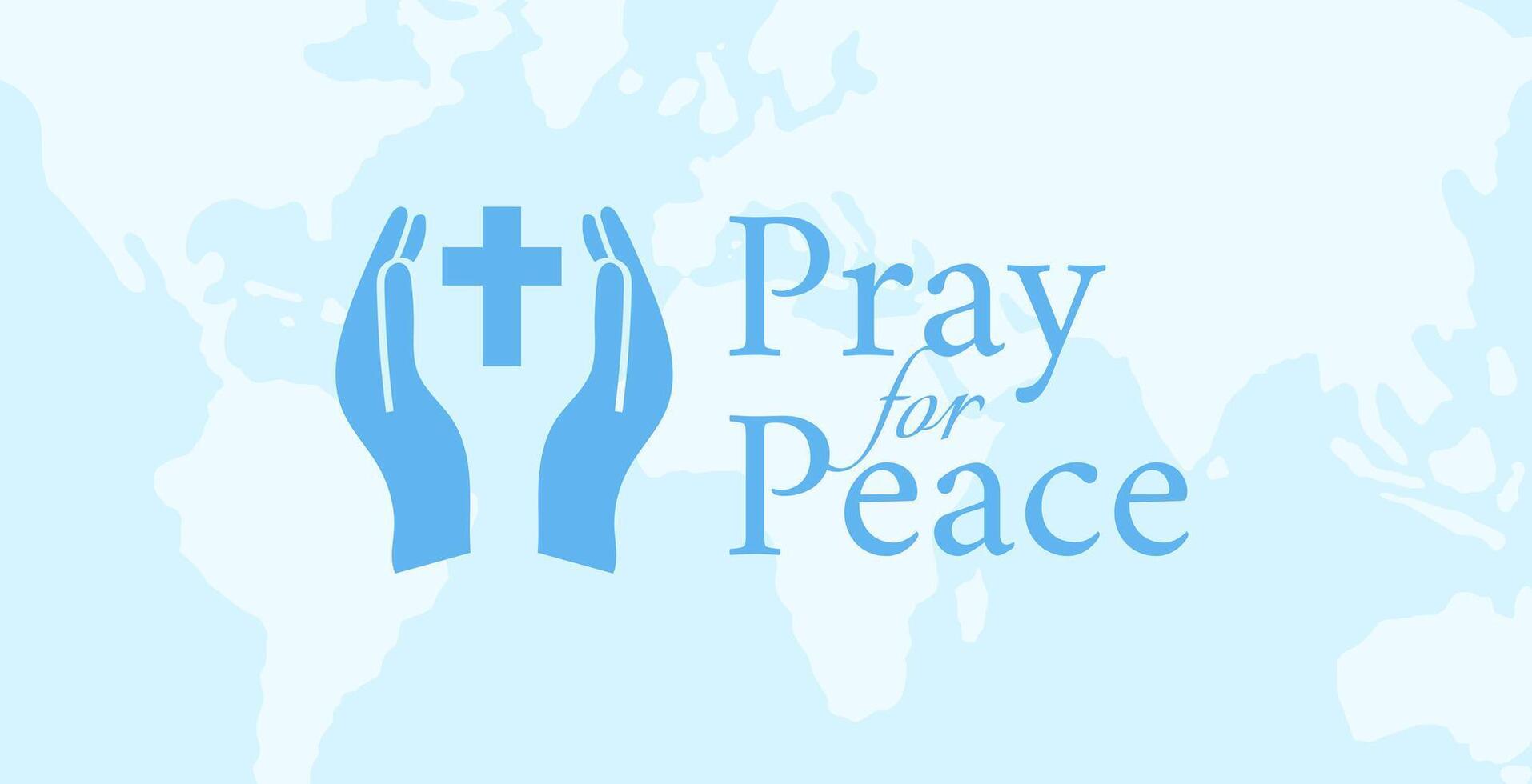 orar para Paz cristão oração vetor ilustração