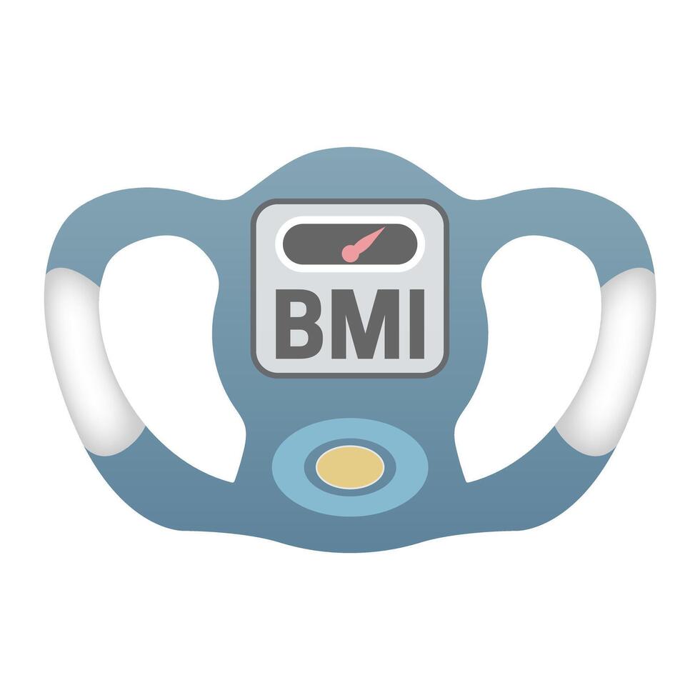 bmi calculando máquina ilustração vetor