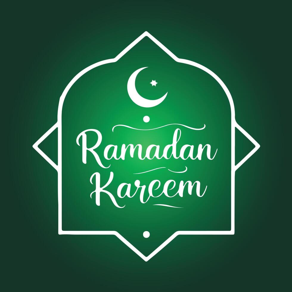 Ramadã kareem poster social meios de comunicação postar Projeto vetor