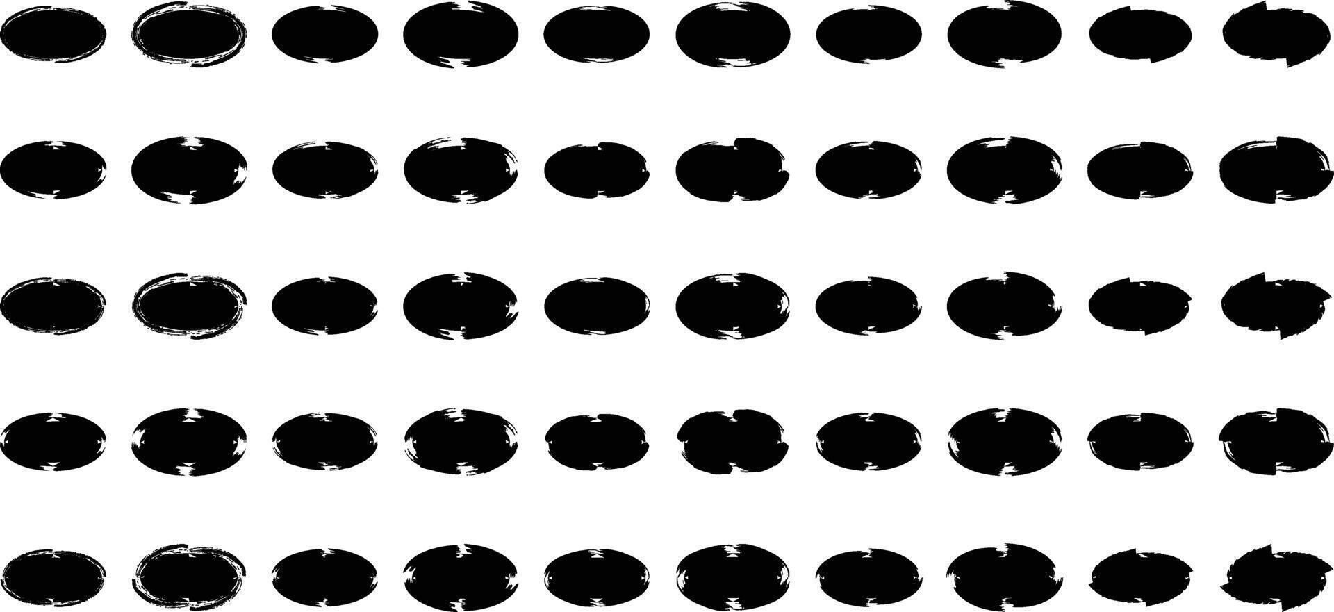 formato oval horizontal preenchidas 50. 10 vetor