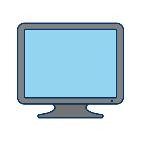 Monitor, ícone, vetorial, ilustração vetor