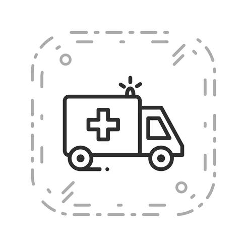 Vector ícone de ambulância