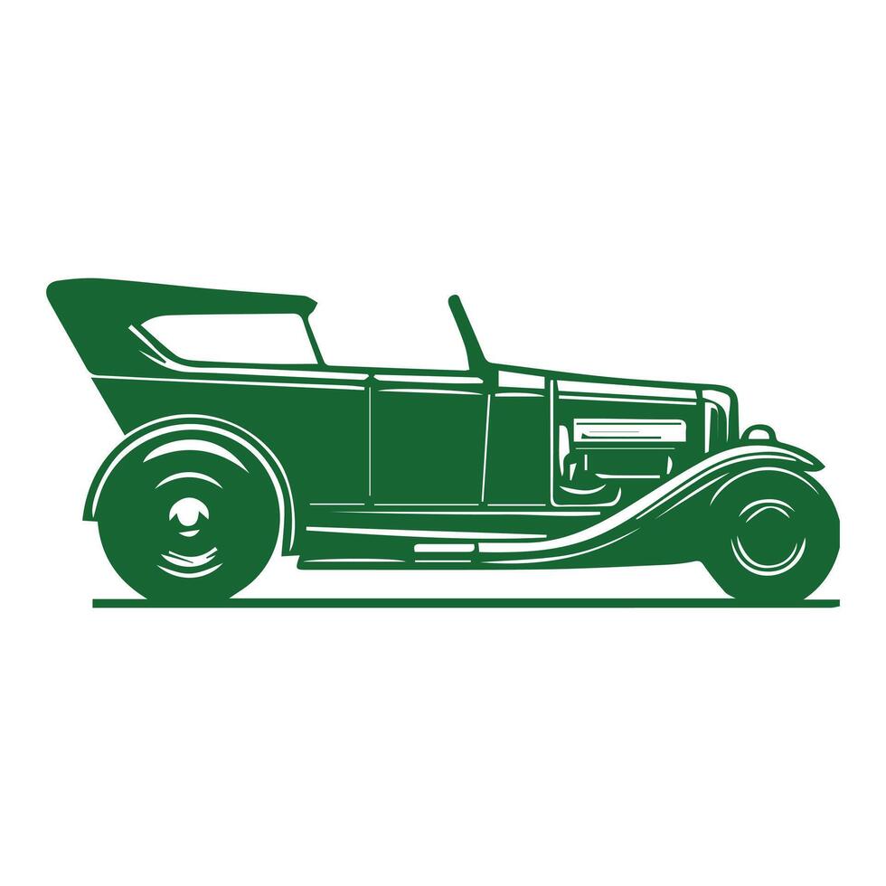 impressão retro vintage carro vetor ilustração