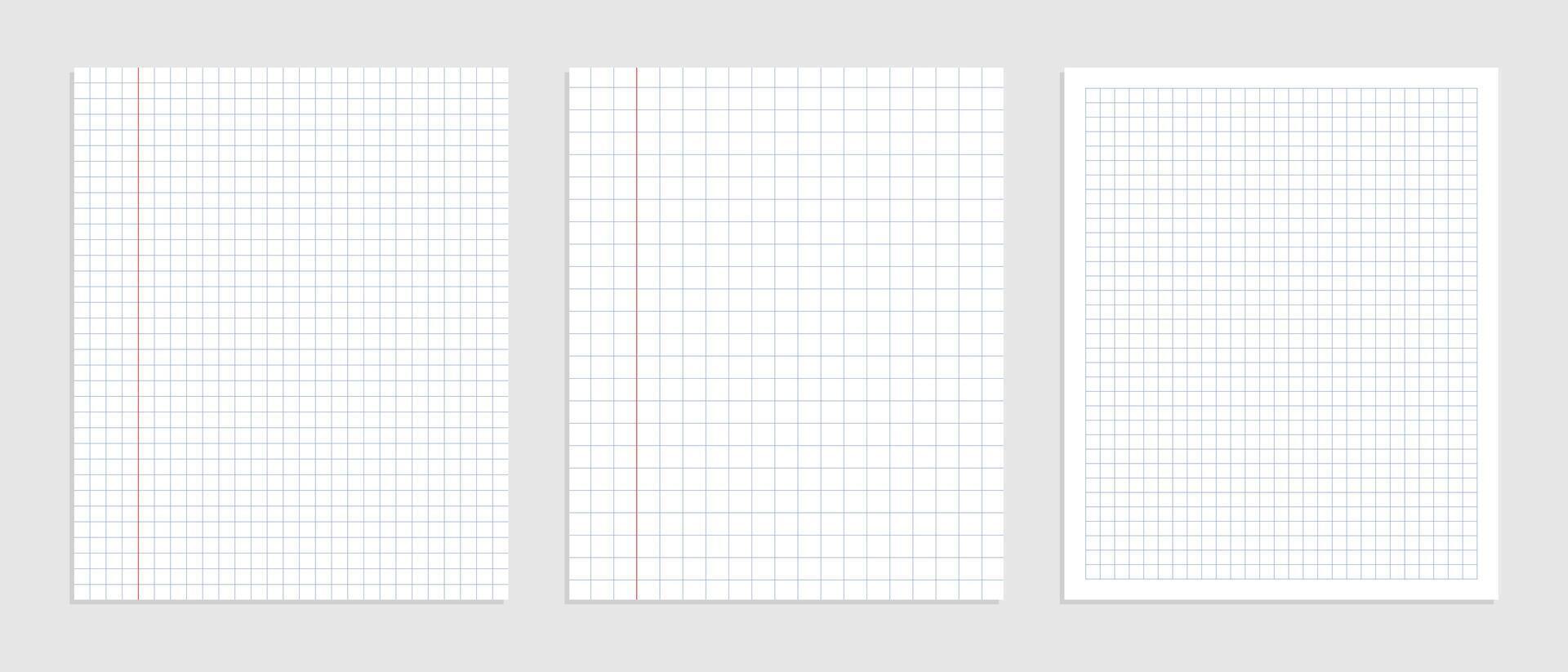 gráfico em branco papel Folha conjunto para dados representação vetor