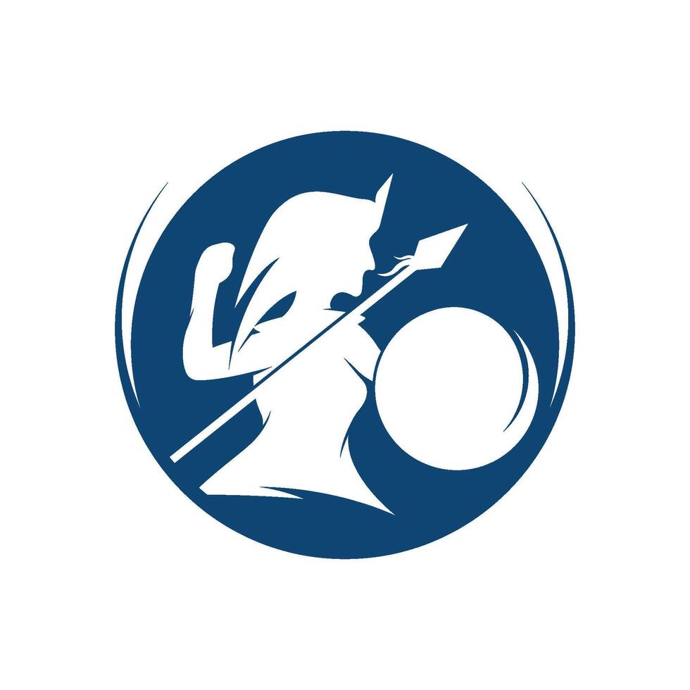 silhueta do Atenas logotipo vetor Projeto
