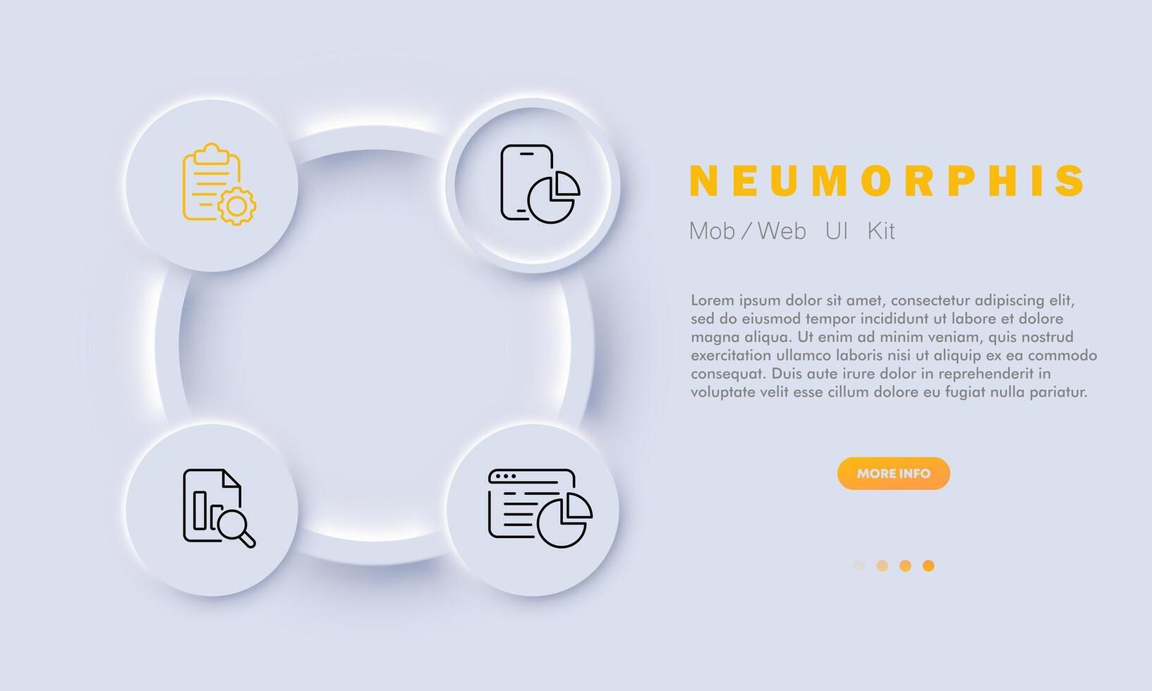 gráfico conjunto linha ícone. economia, procurar, Smartphone, diagrama, torta gráfico, local na rede Internet, monitor, dados análise. neomorfismo estilo. vetor linha ícone para o negócio e publicidade