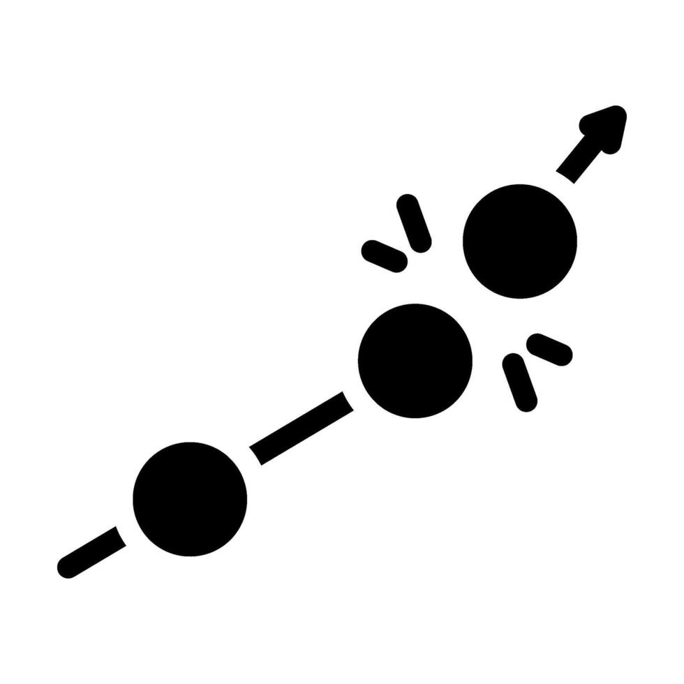 roquete croquet jogos glifo ícone vetor ilustração