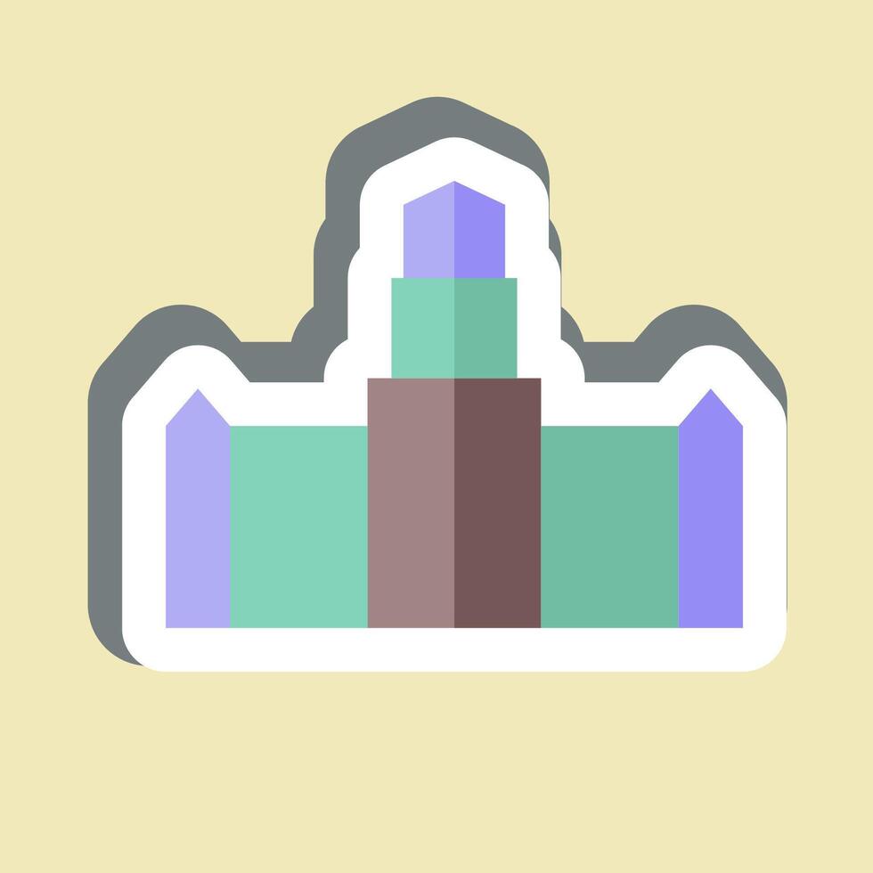 adesivo capa cidade. relacionado para sul África símbolo. simples Projeto ilustração vetor