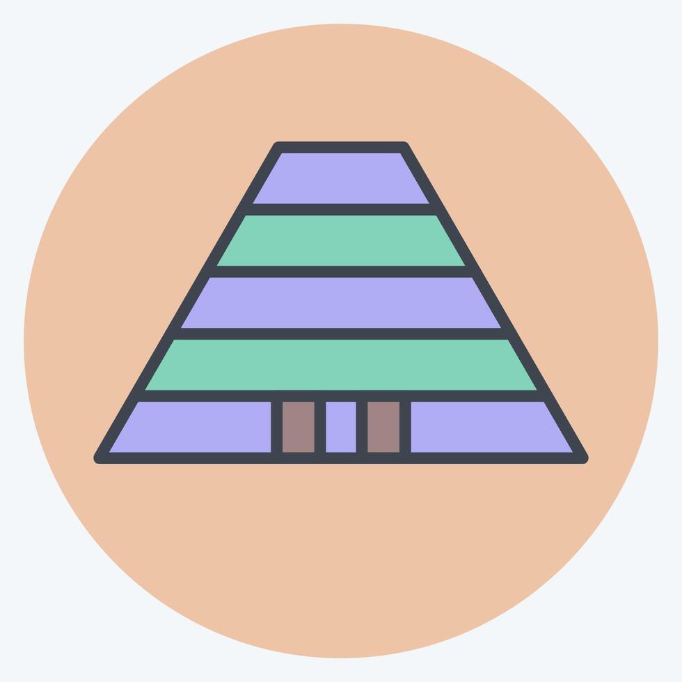 ícone berço do humano tipo. relacionado para sul África símbolo. cor companheiro estilo. simples Projeto ilustração vetor
