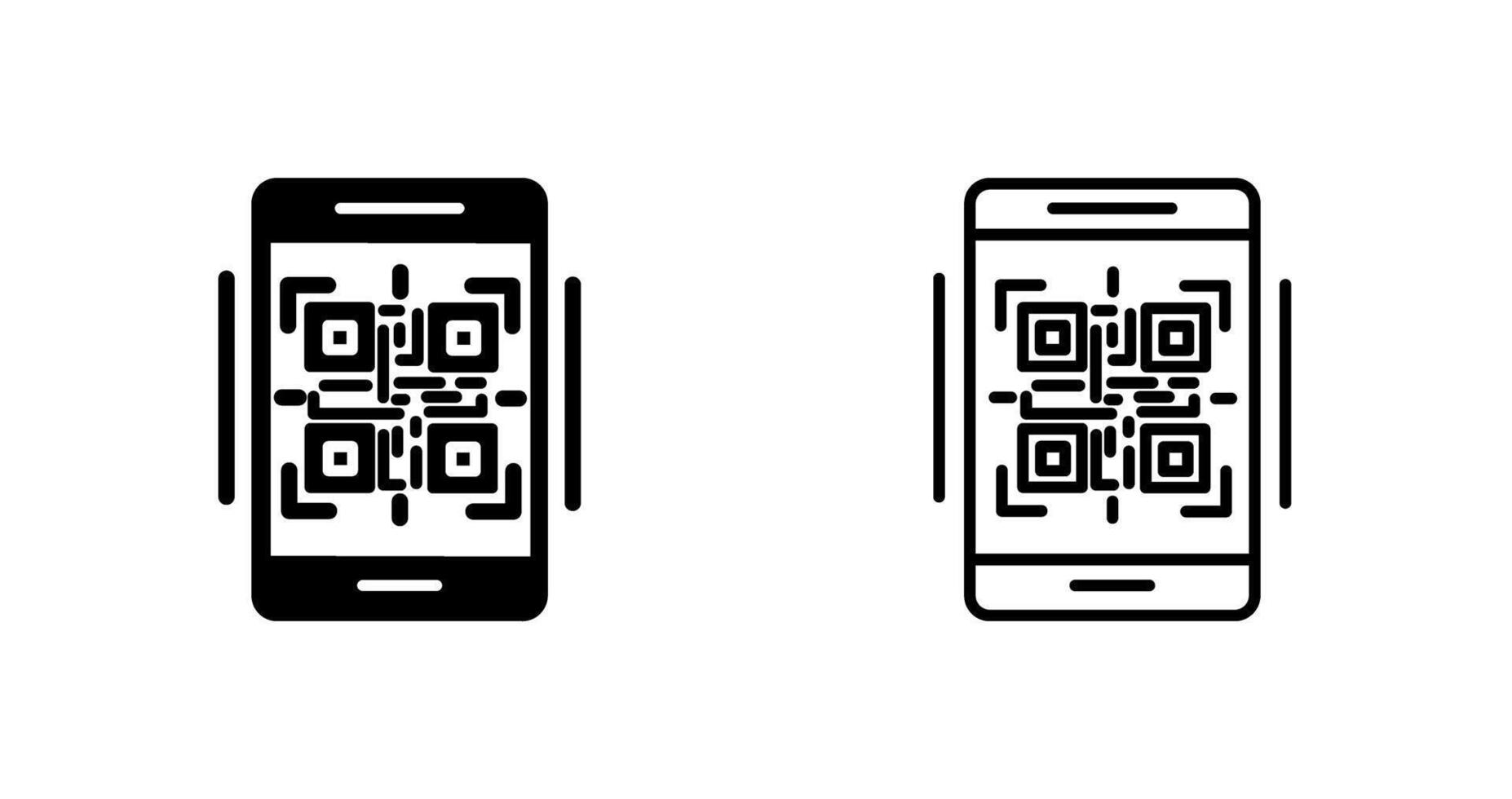 ícone de vetor de código qr