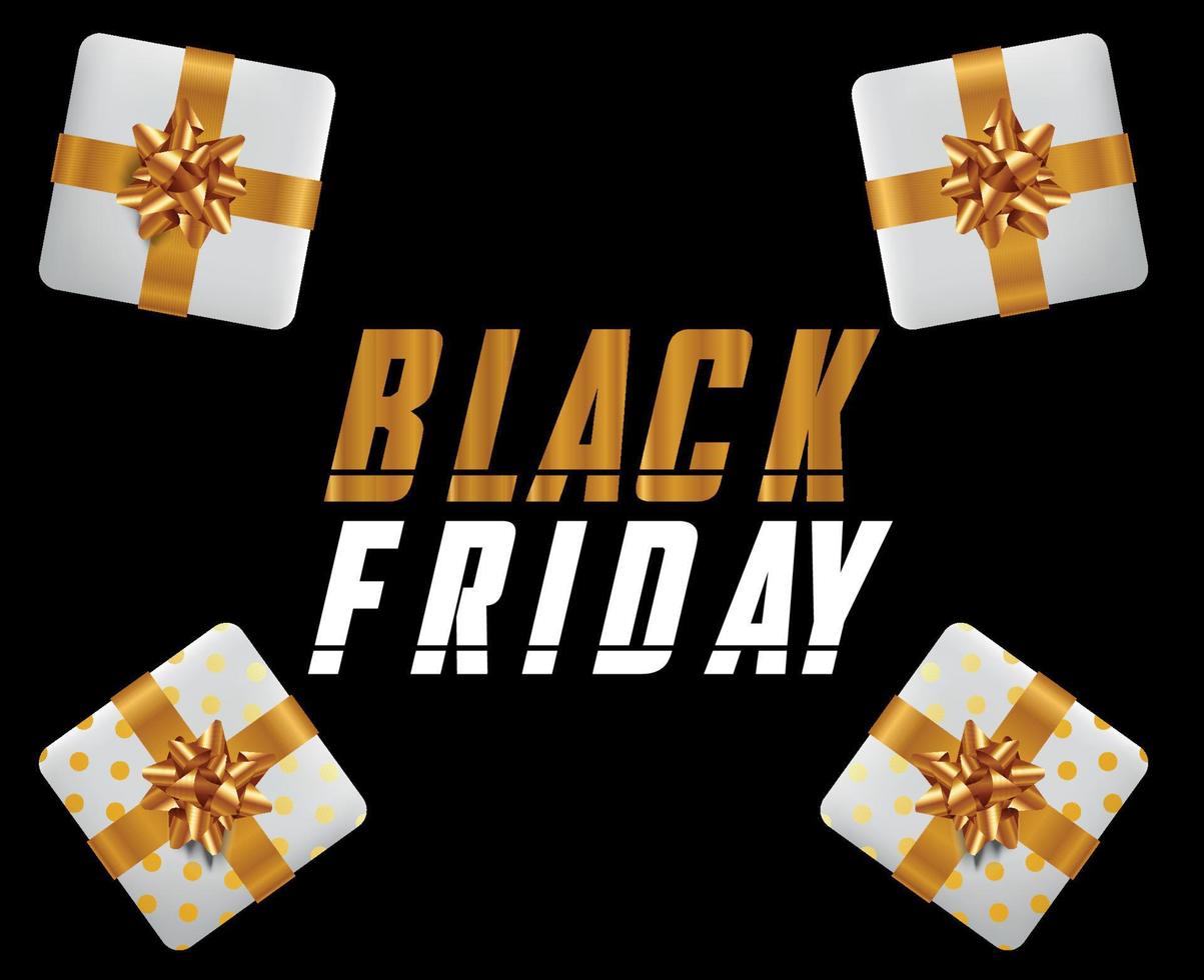 black friday design vector dia 29 de novembro feriado publicidade resumo venda ilustração ouro e branco com fundo preto