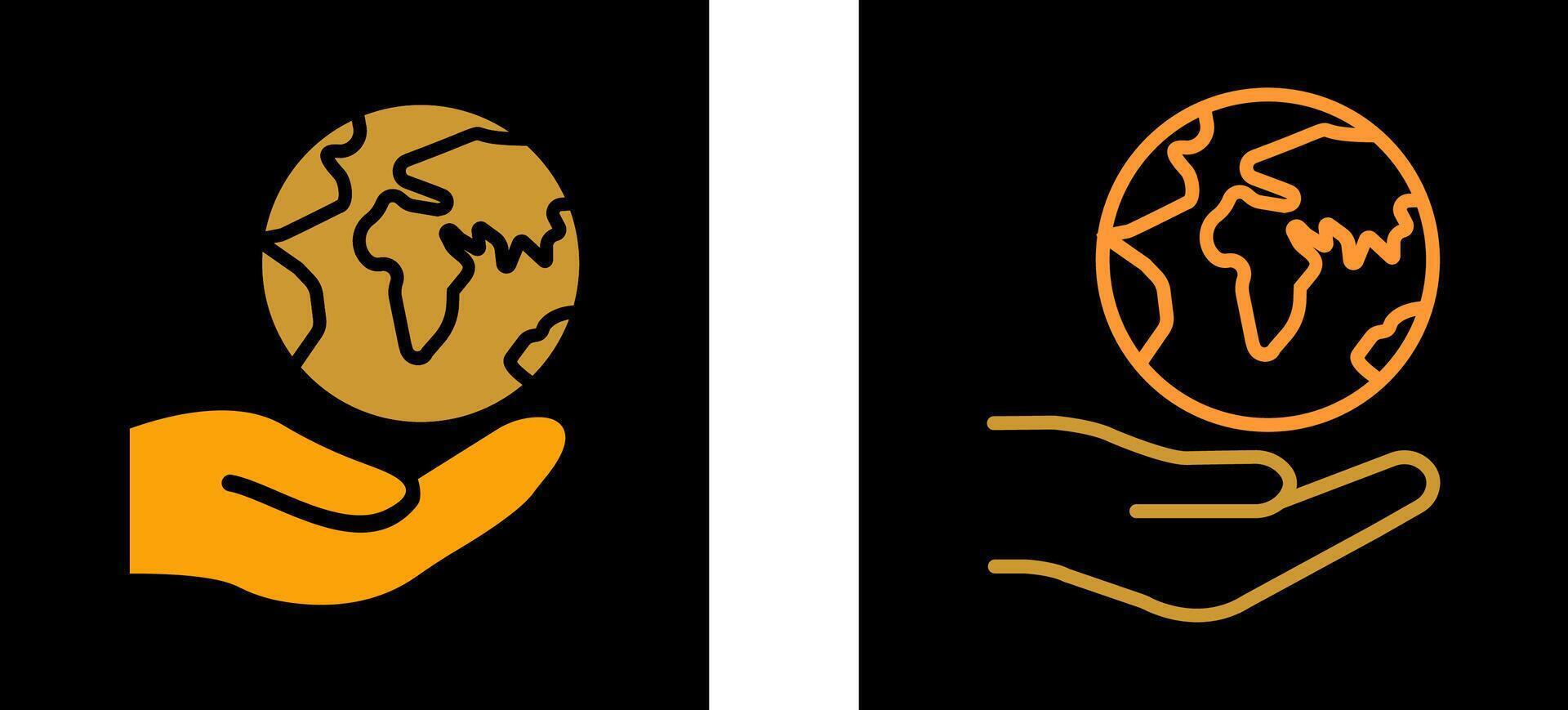 ícone de vetor de globo terrestre