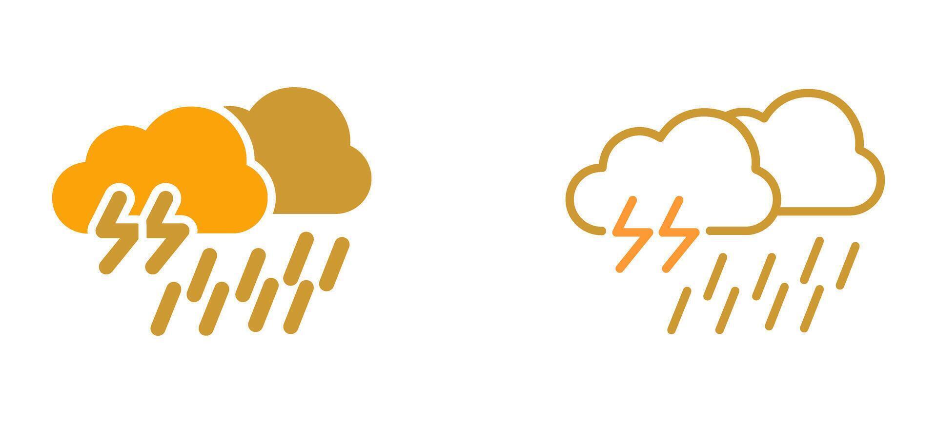 ícone de vetor de chuva