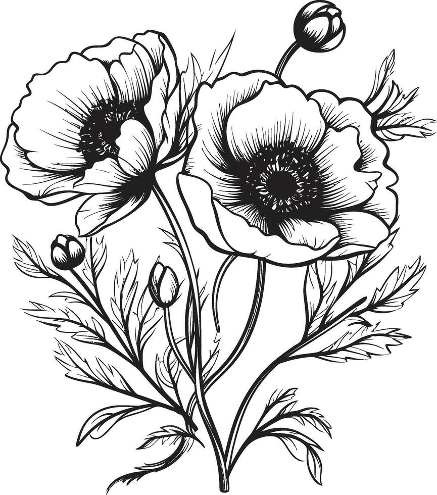 floral sinfonia Preto ícone exibindo Eterno elegância dentro botânicos elegância dentro flor lustroso emblema com Preto vetor logotipo