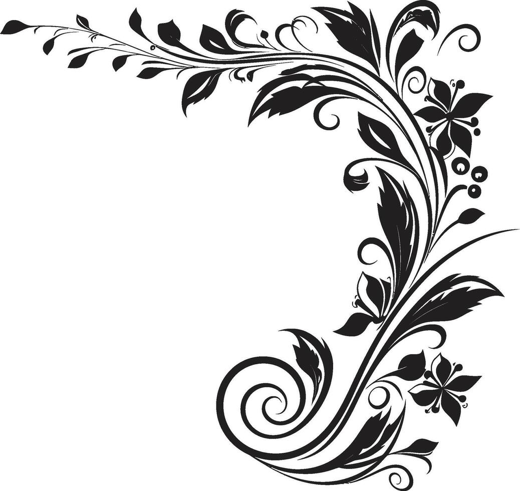 brincalhão padrões lustroso emblema com monocromático rabisco decorativo elemento chique complexidade à moda logotipo Projeto com Preto rabisco decorações vetor
