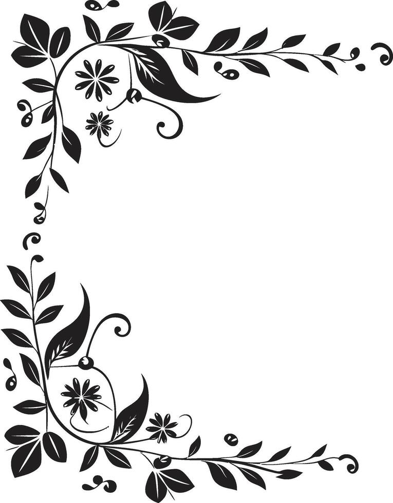 tinta infusão monocromático emblema com à moda rabisco decorativo elemento esculpido espirais Preto logotipo Projeto com elegante decorativo rabiscos vetor