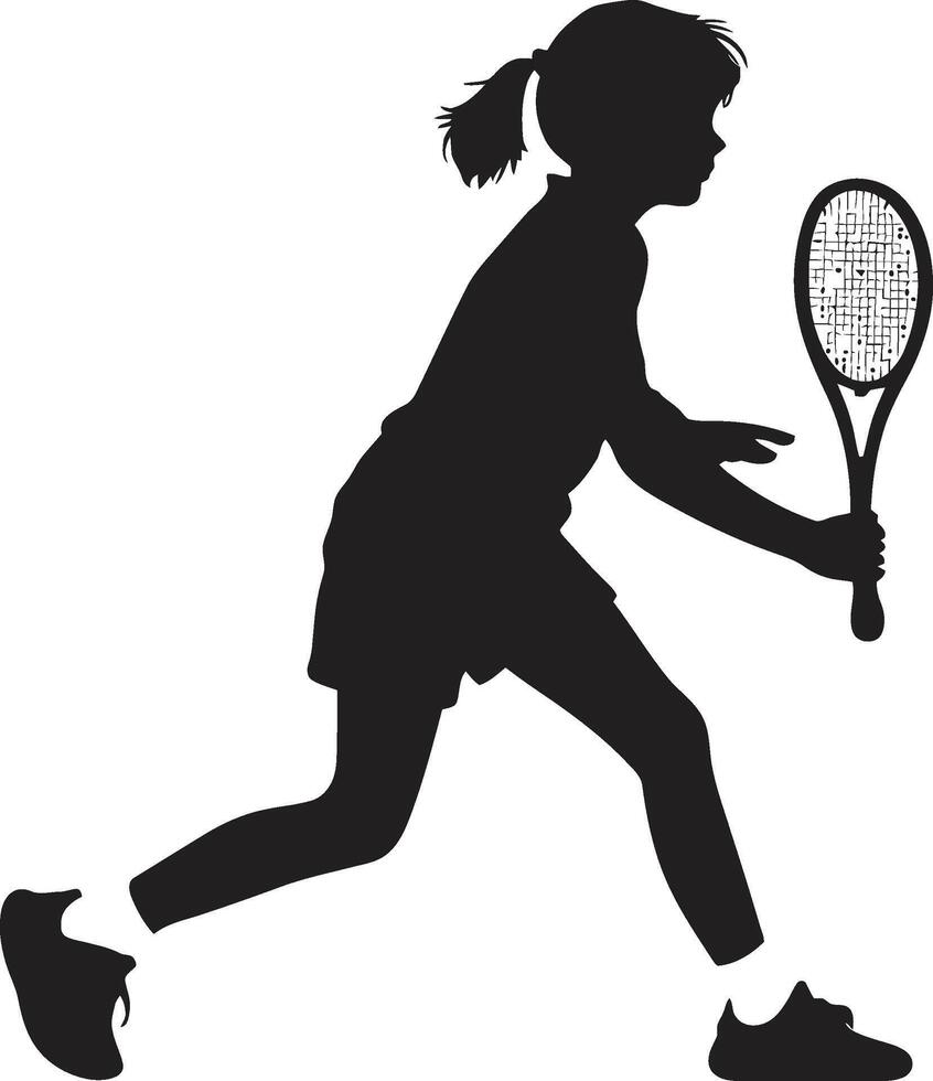 grande bater glamour mulheres tênis logotipo dentro vetor dinâmico dasher vetor ícone para ágil mulheres tênis jogadoras