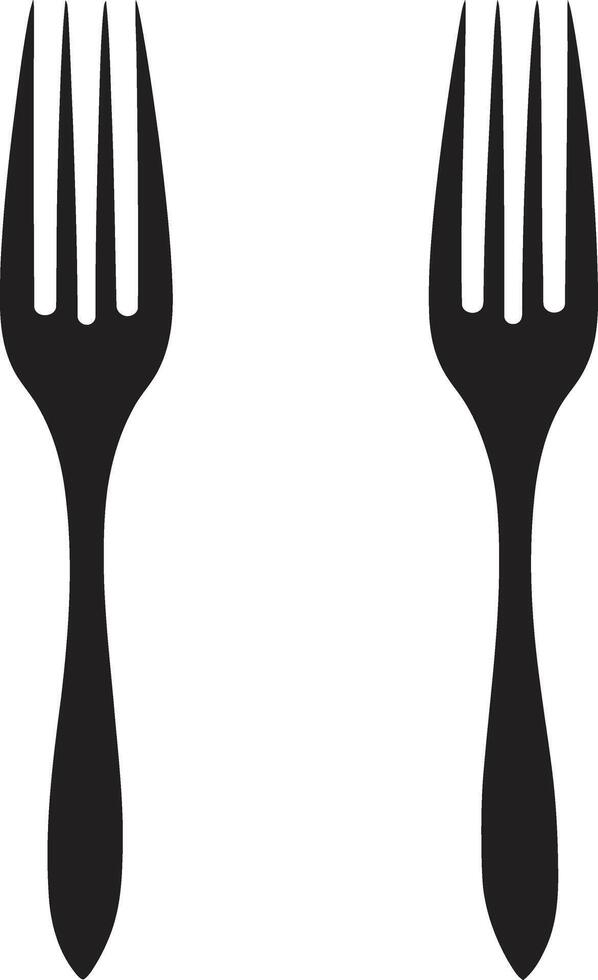 epicurista etiqueta emblema garfo e faca ícone dentro refinado vetor arte bem jantar marca vetor logotipo para culinária classe com garfo e faca