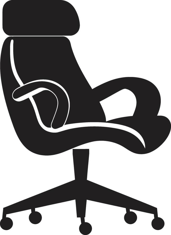 chique conforto crachá moderno relaxante cadeira vetor ícone para elegante espaços urbano elegância insígnia vetor Projeto para na moda moderno salão cadeira
