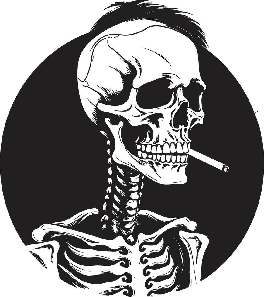 velho mundo opulência insígnia clássico sofisticação dentro esqueleto ícone Tempo honrado Havana crista vintage talento para fumar cavalheiro Projeto vetor
