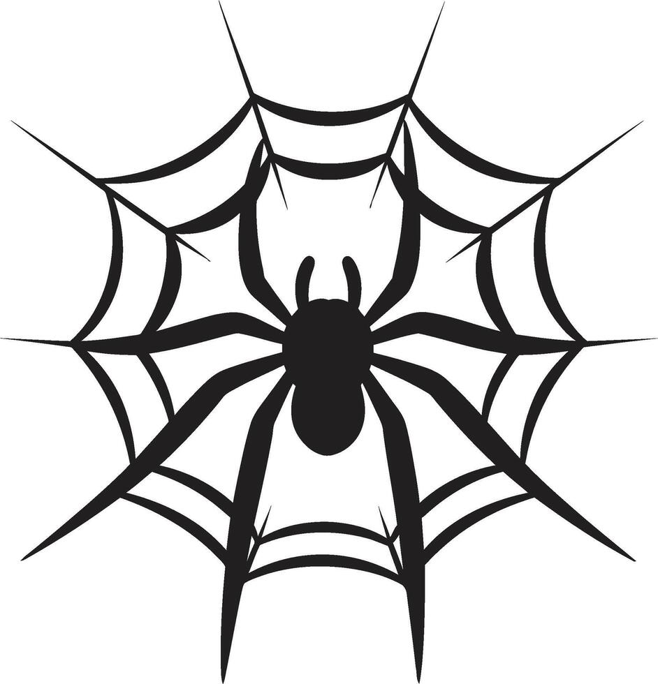 com membranas elegância crista à moda aranha logotipo com intrincado rede oito de pernas majestade crachá elegante aranha e rede vetor para gracioso Projeto