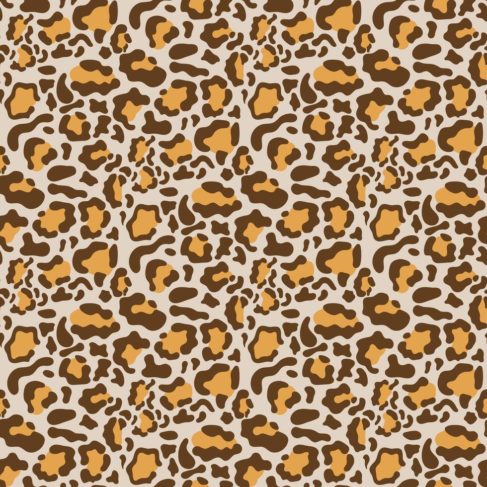 padrão sem costura de leopardo vetor