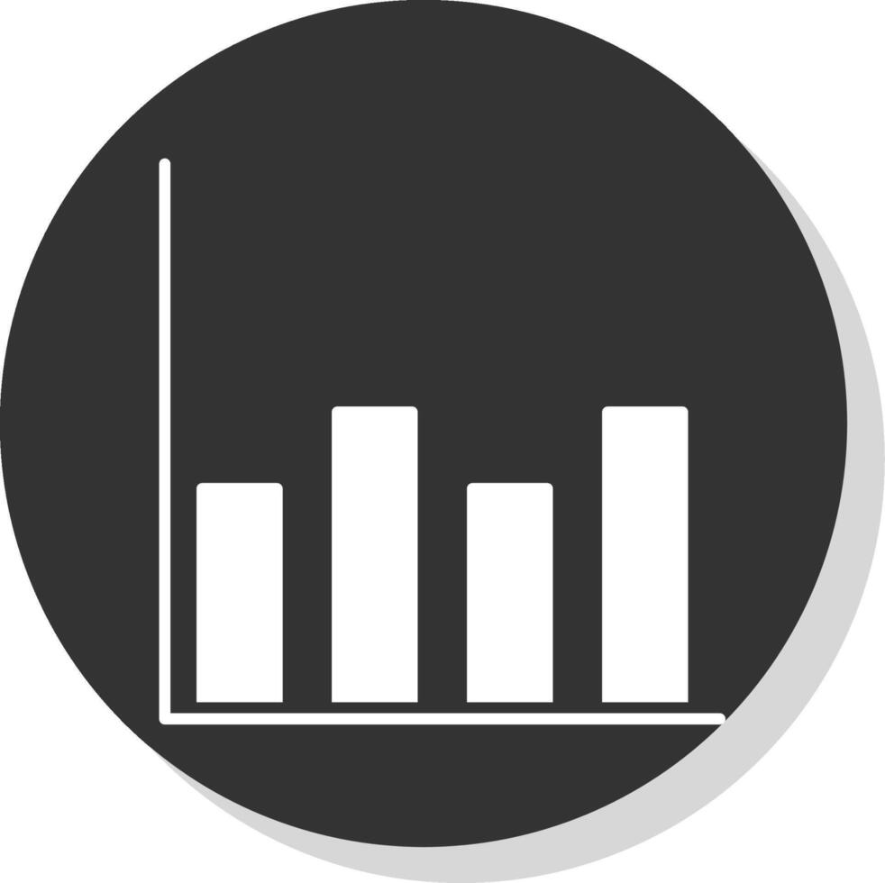 diagrama glifo cinzento círculo ícone vetor