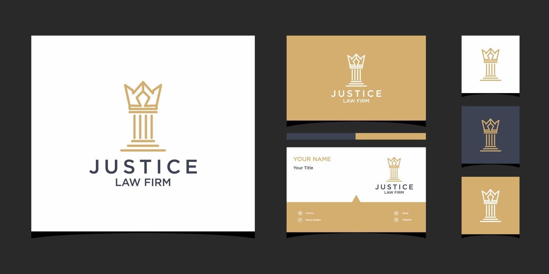 design de logotipo de escritório de advocacia vetor