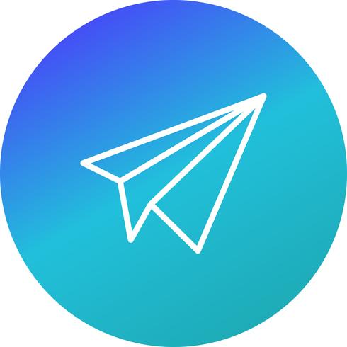 Paper Plane Icon Ilustração Vetor