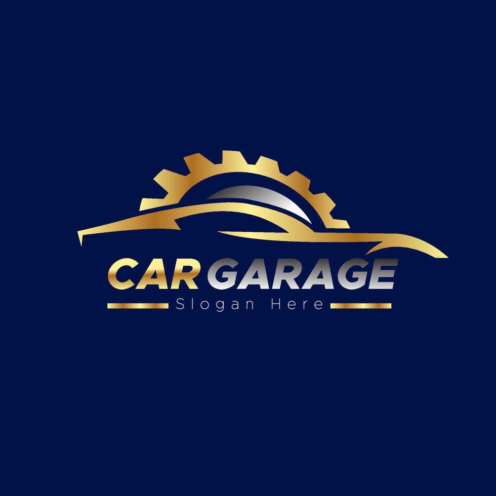 carro garagem logotipo modelo Projeto vetor