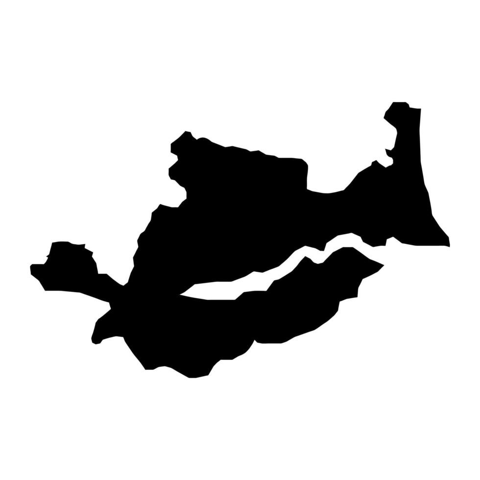 fiorde mariager município mapa, administrativo divisão do Dinamarca. ilustração. vetor