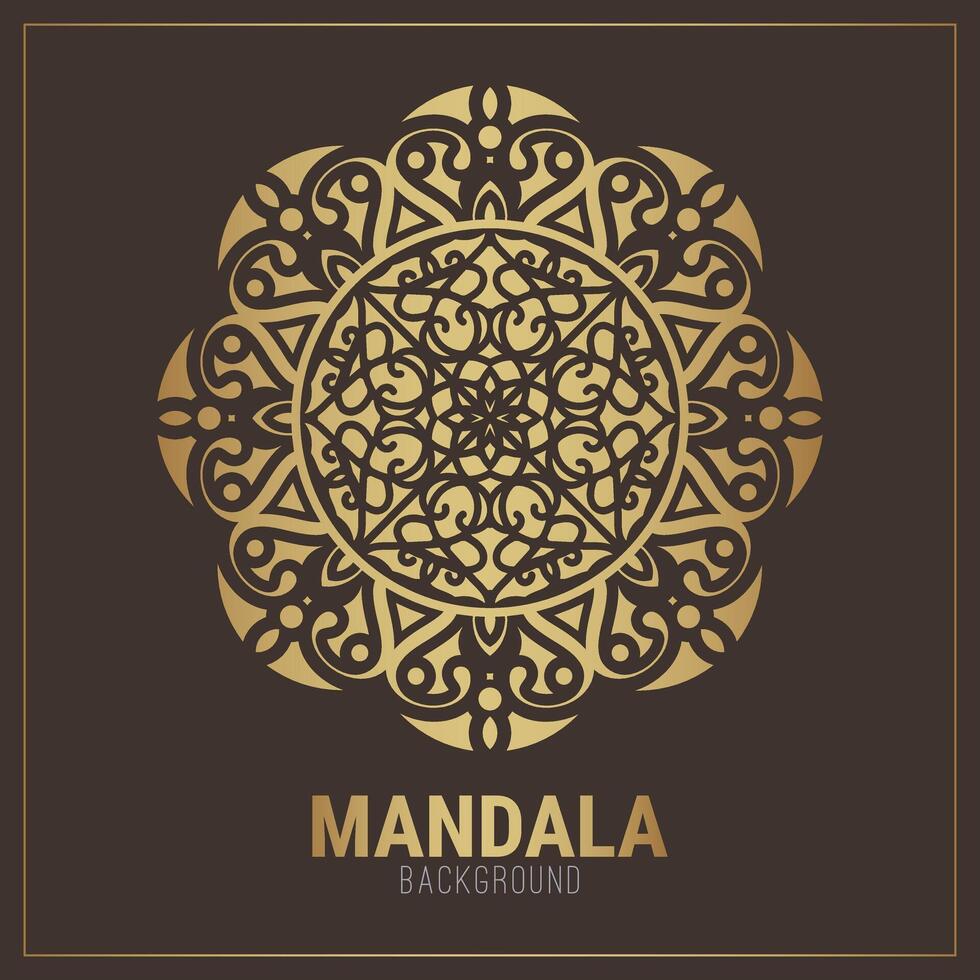 modelo de design de fundo de mandala de luxo vetor