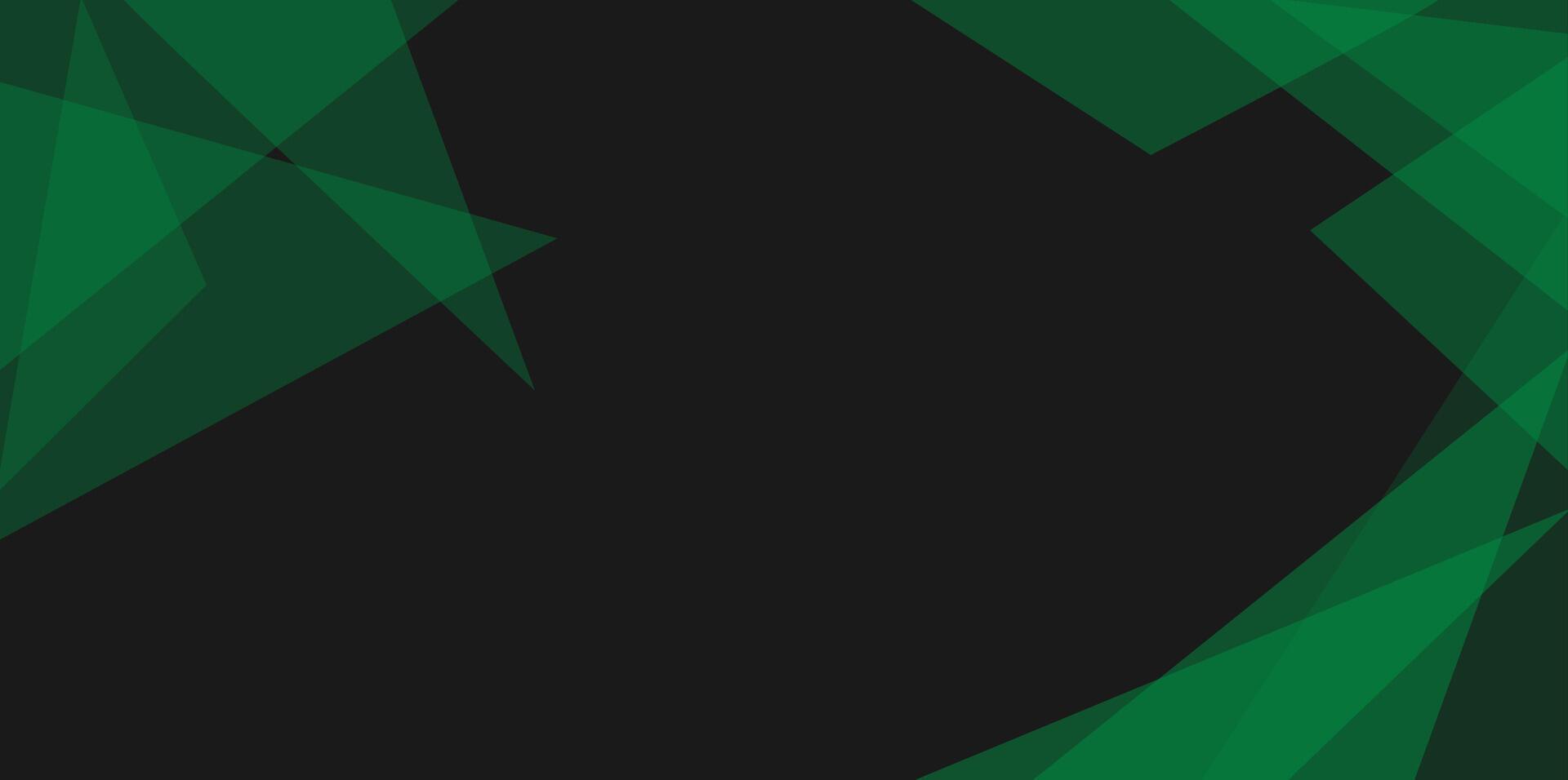 moderno Preto verde abstrato fundo. mínimo. rede bandeira. geométrico forma. 3d efeito. linhas listras triângulos. Projeto. futurista. cortar papel ou metal efeito. luxo. Prêmio. vetor