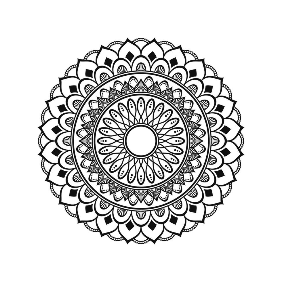 padrão de mandala de luxo ornamental vetor