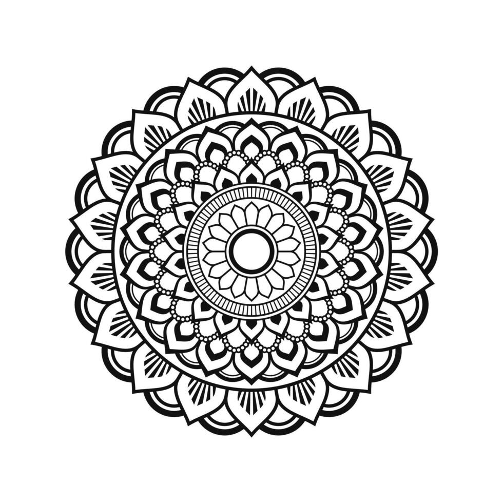 padrão de mandala de luxo ornamental vetor