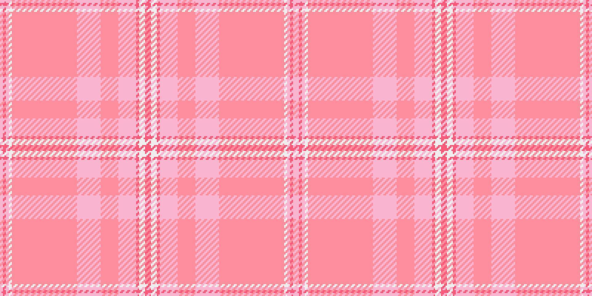 impressão padronizar desatado tartan, funky Verifica textura . fibra têxtil tecido fundo xadrez dentro vermelho e luz cores. vetor