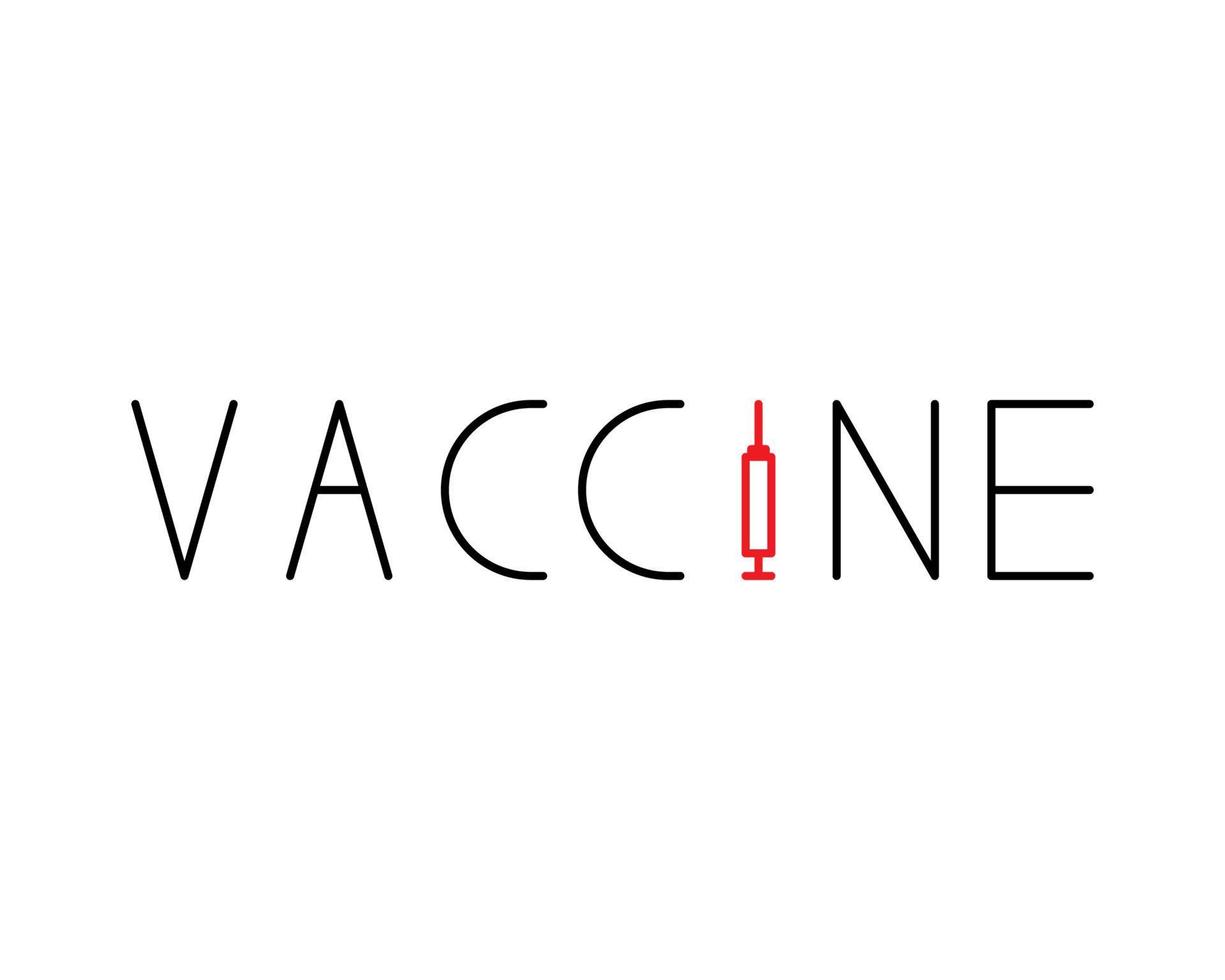design de logotipo vacinado. eu sou um crachá vacinado. vacinação covid-19. sinal de conscientização da vacina. emblema wearable. medicina de pandemia de coronavírus. vetor