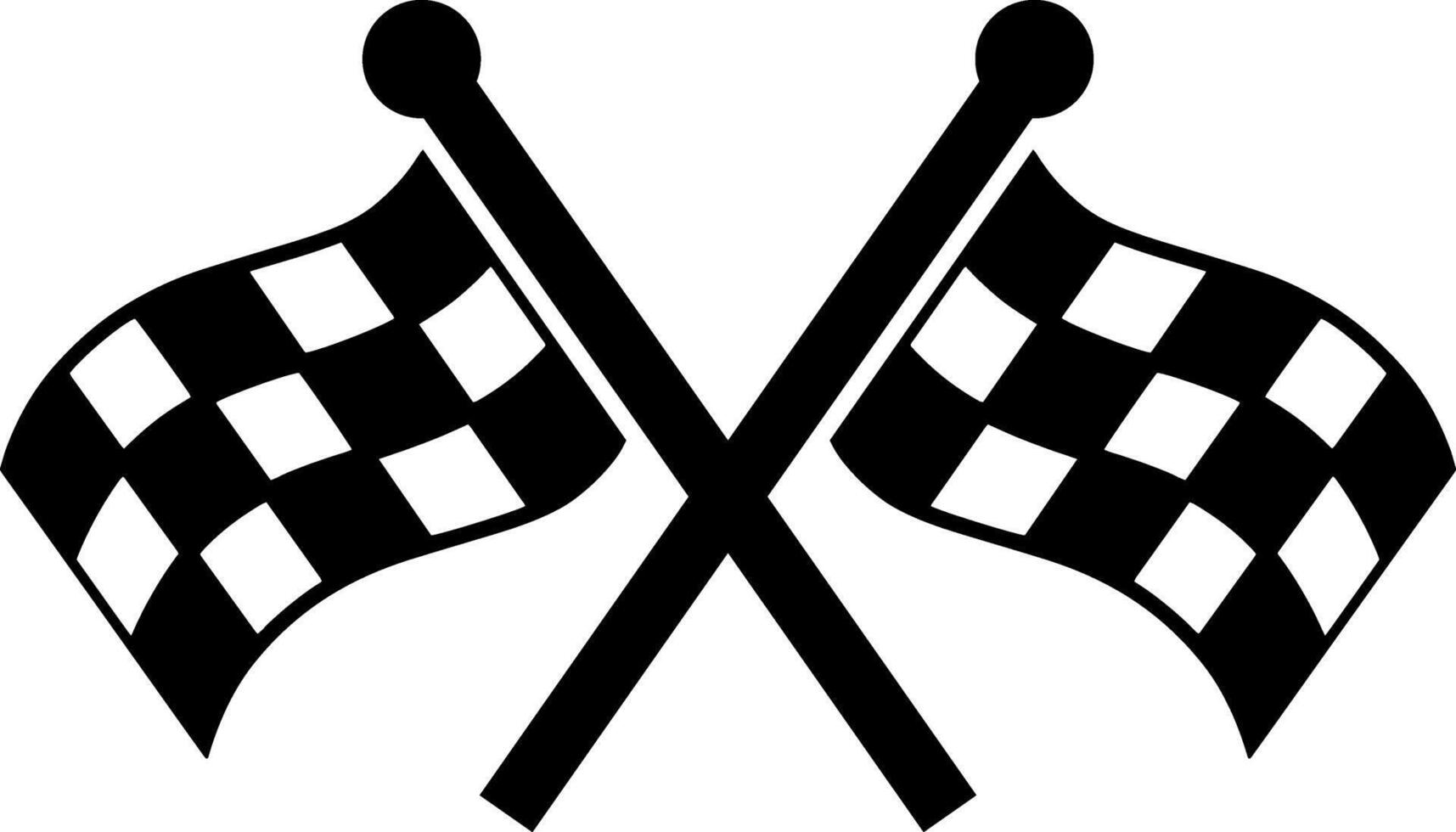 corrida bandeira campeonato xadrez ilustração vetor