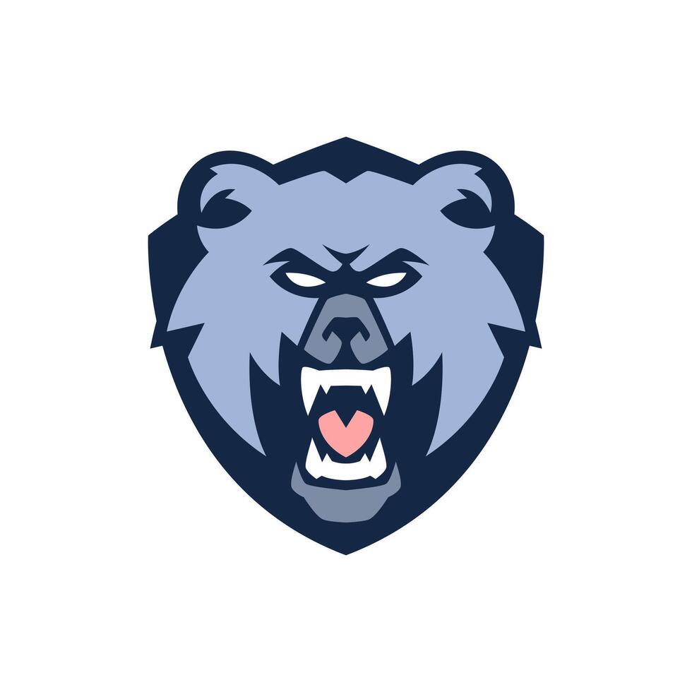 Urso Esportes logotipo modelo vetor