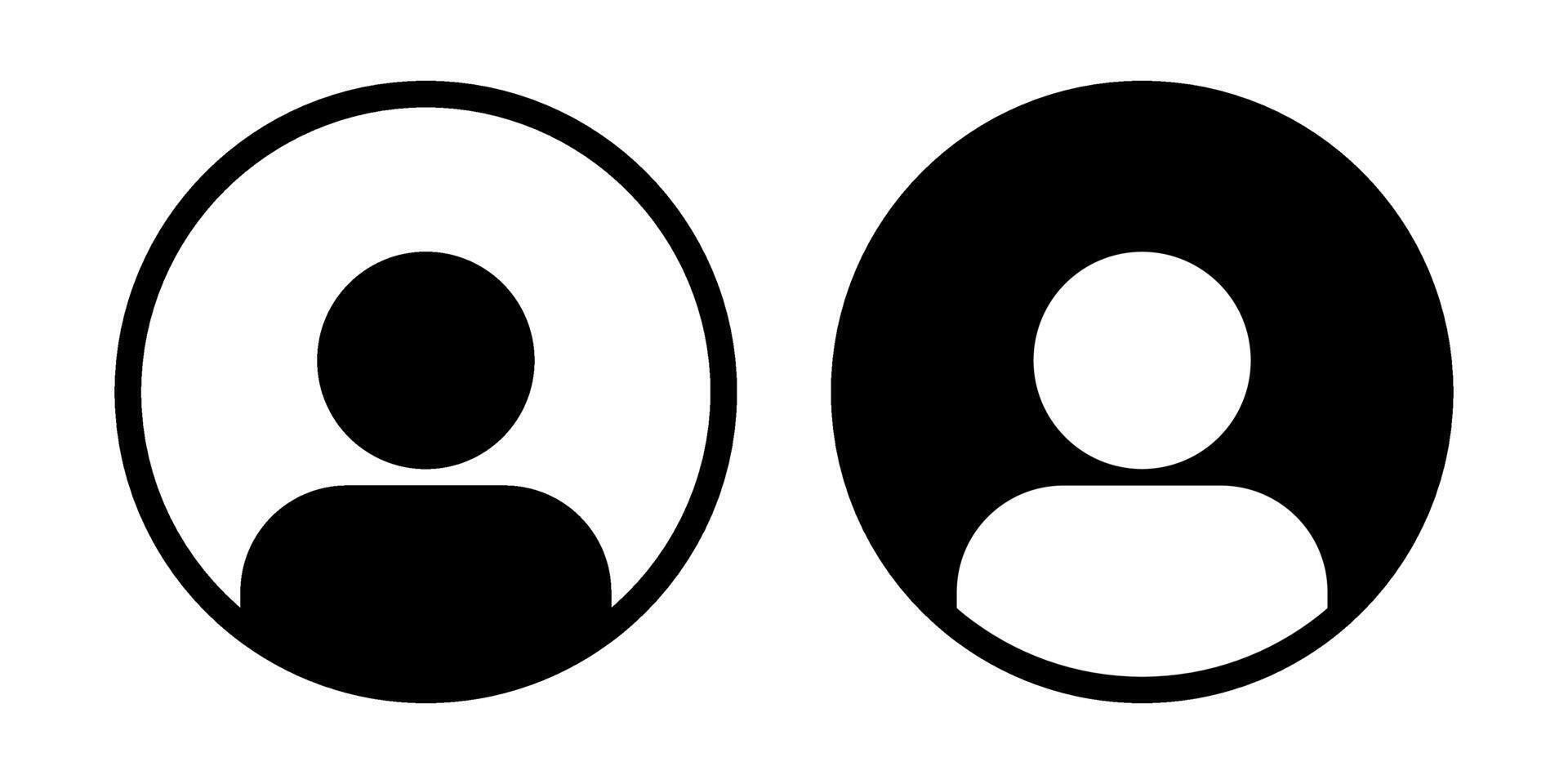 do utilizador ícone símbolo conjunto simples Projeto vetor
