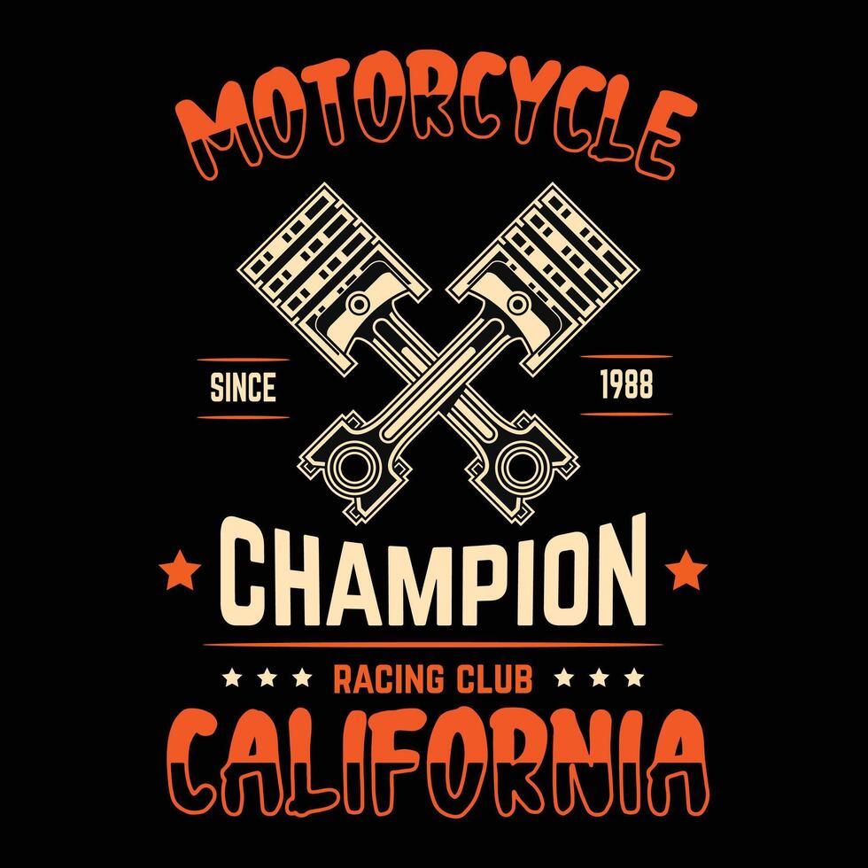 personalizadas motocicleta motociclista moda tipografia extremo corrida clube camiseta vestuário carimbo, adesivo emblema, tipografia imprimir, tecido pano. gótico caligrafia. Califórnia hipster retro crachá vintage vetor