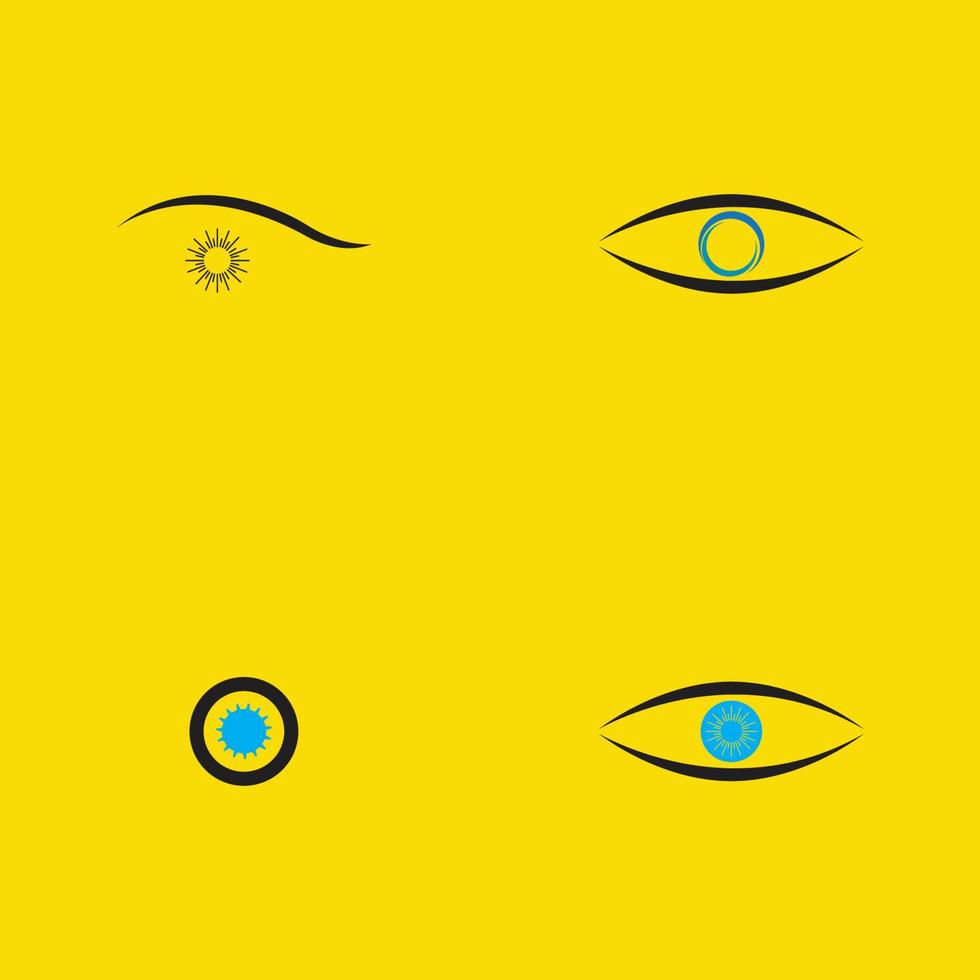 design de logotipo de vetor para cuidados com os olhos