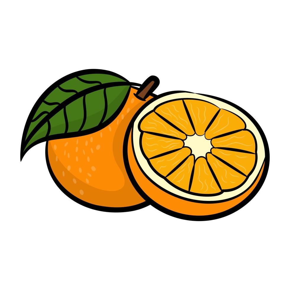 conceitos modernos de laranja vetor