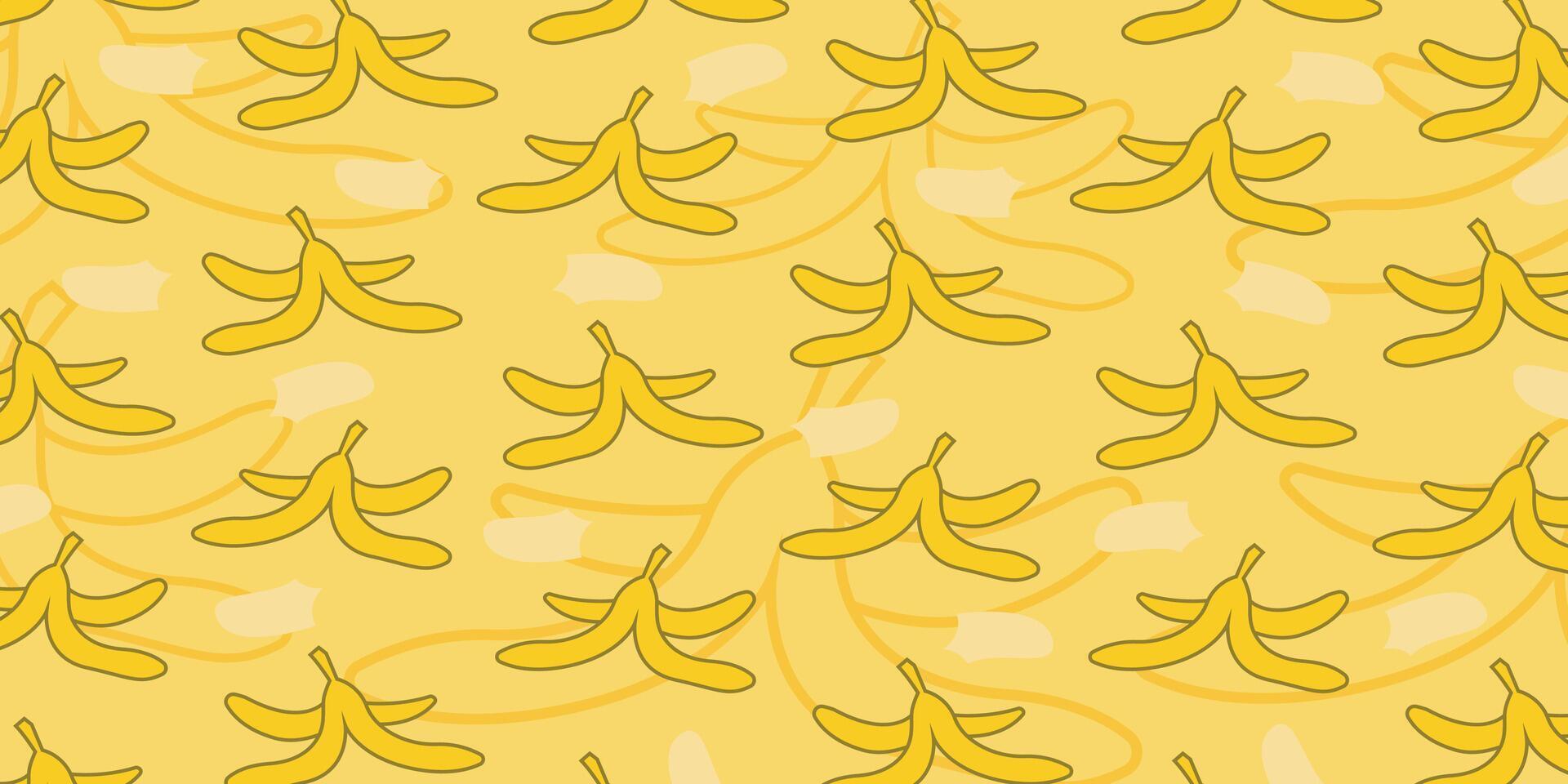 fundo padrão de banana vetor