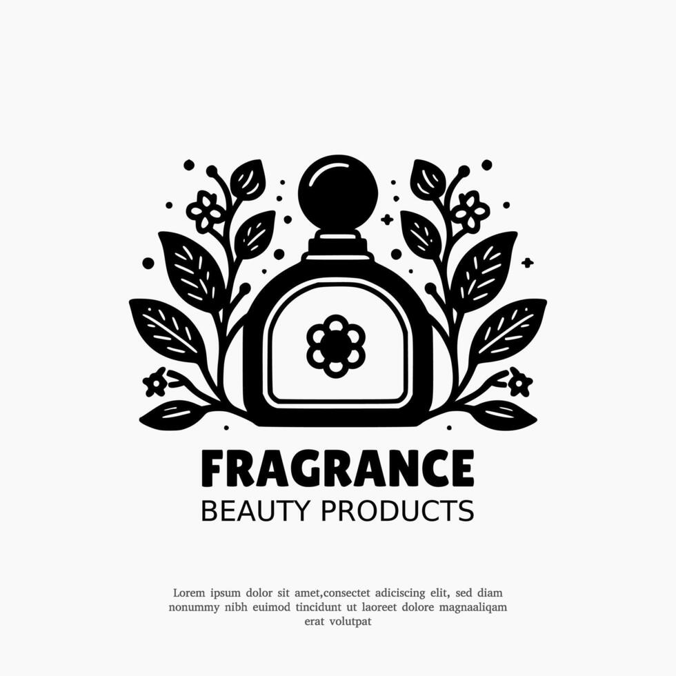 logotipo para fragrância, perfeito para beleza produtos, perfume marcas vetor