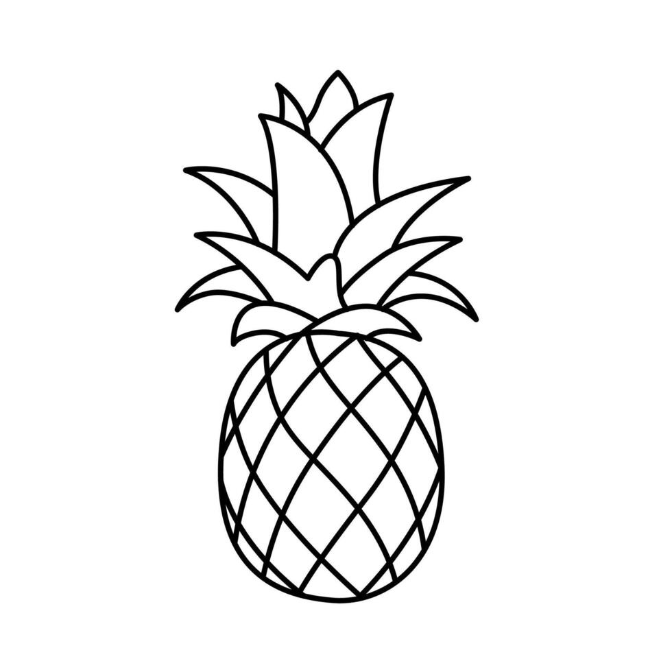 abacaxi fruta ícone projeto, sinal, símbolo, logotipo vetor