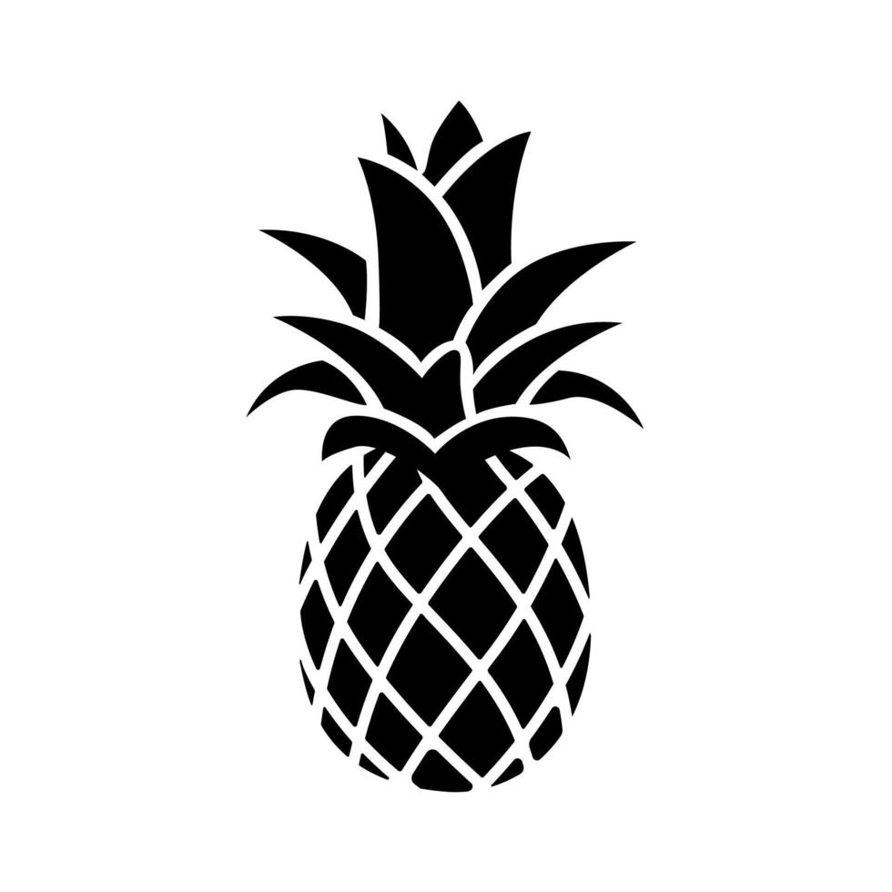 abacaxi fruta ícone projeto, sinal, símbolo, logotipo vetor