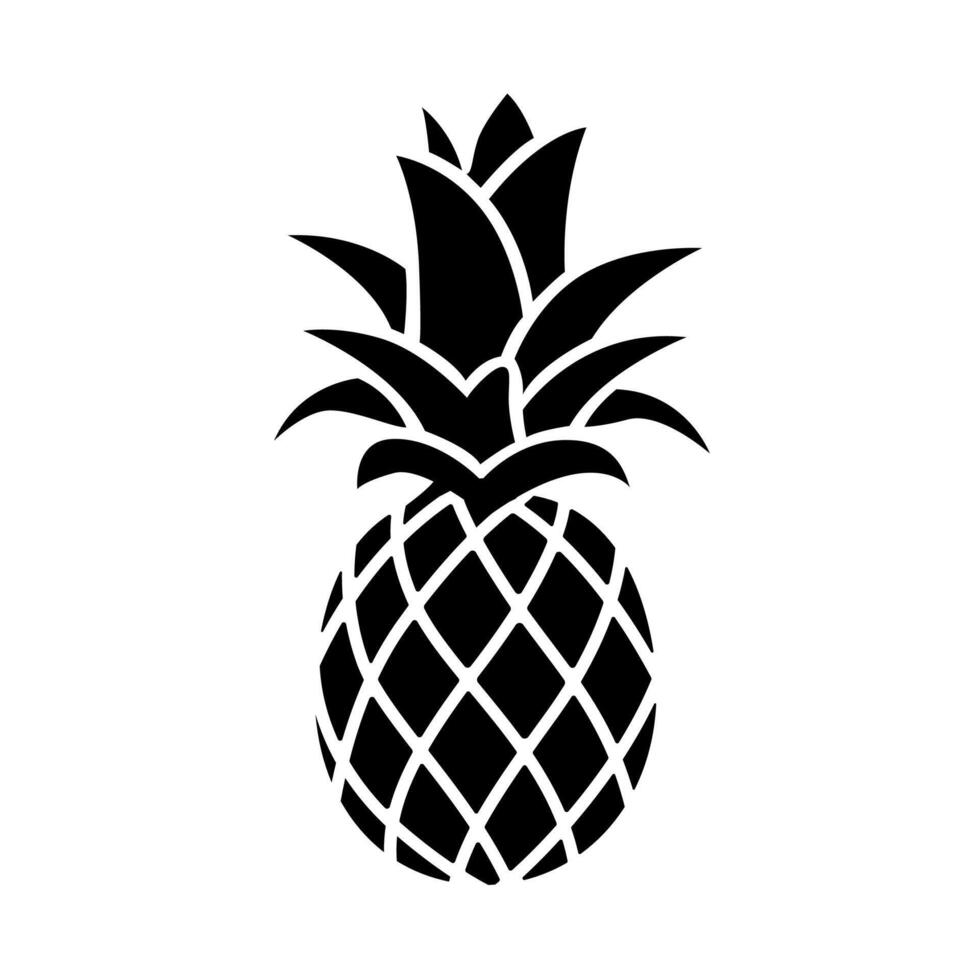 abacaxi fruta ícone projeto, sinal, símbolo, logotipo vetor